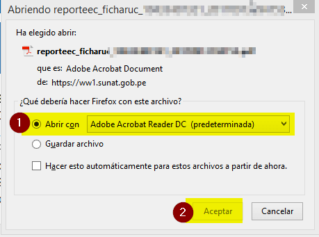 6 reporte certificado de tu Ficha RUC
