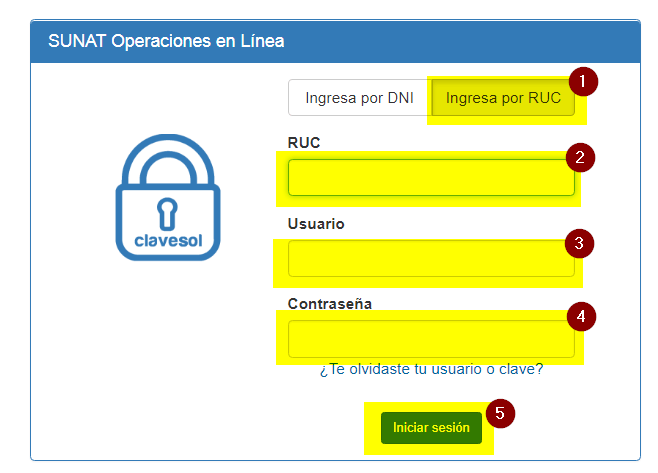 2. Descarga de factura electronica SUNAT