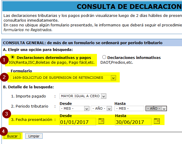 3.consulta del numero de orden de la suspension de retenciones