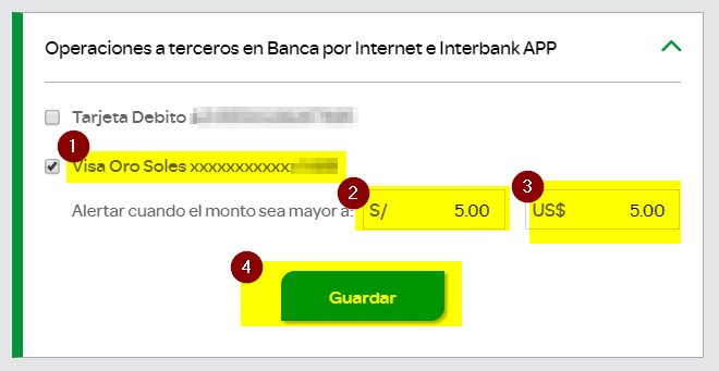 4.Seguridad tarjeta de credito Interbank
